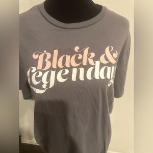 Gray Graphic Tee - Black & Legendary